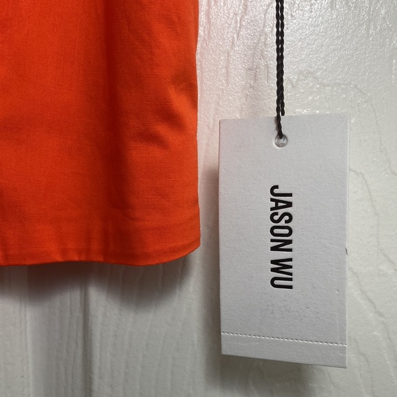 Jason Wu Women’s Crop Top Shorts Orange Two Piece Set Sz Small NWT $310 - Picture 6 of 12